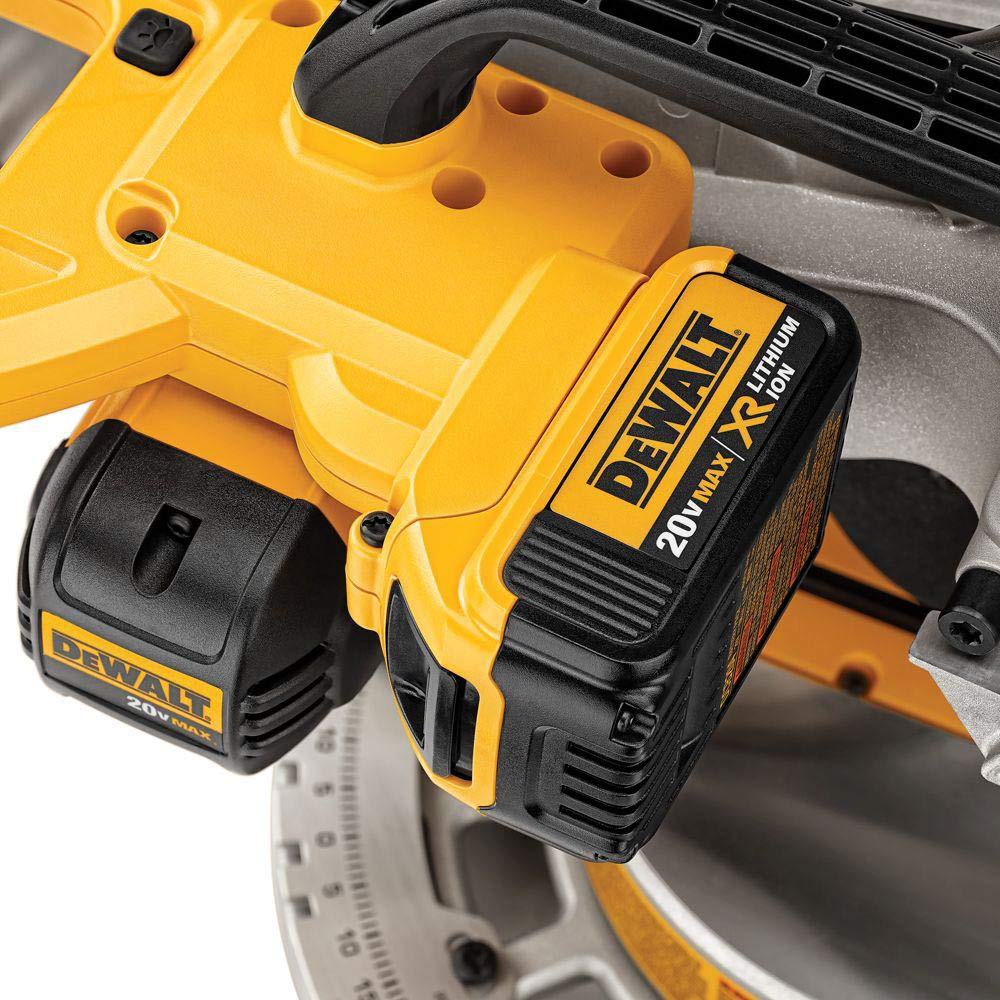 DEWALT DCS361M1 adjustable miter detent plate with 11 stops for accuracy