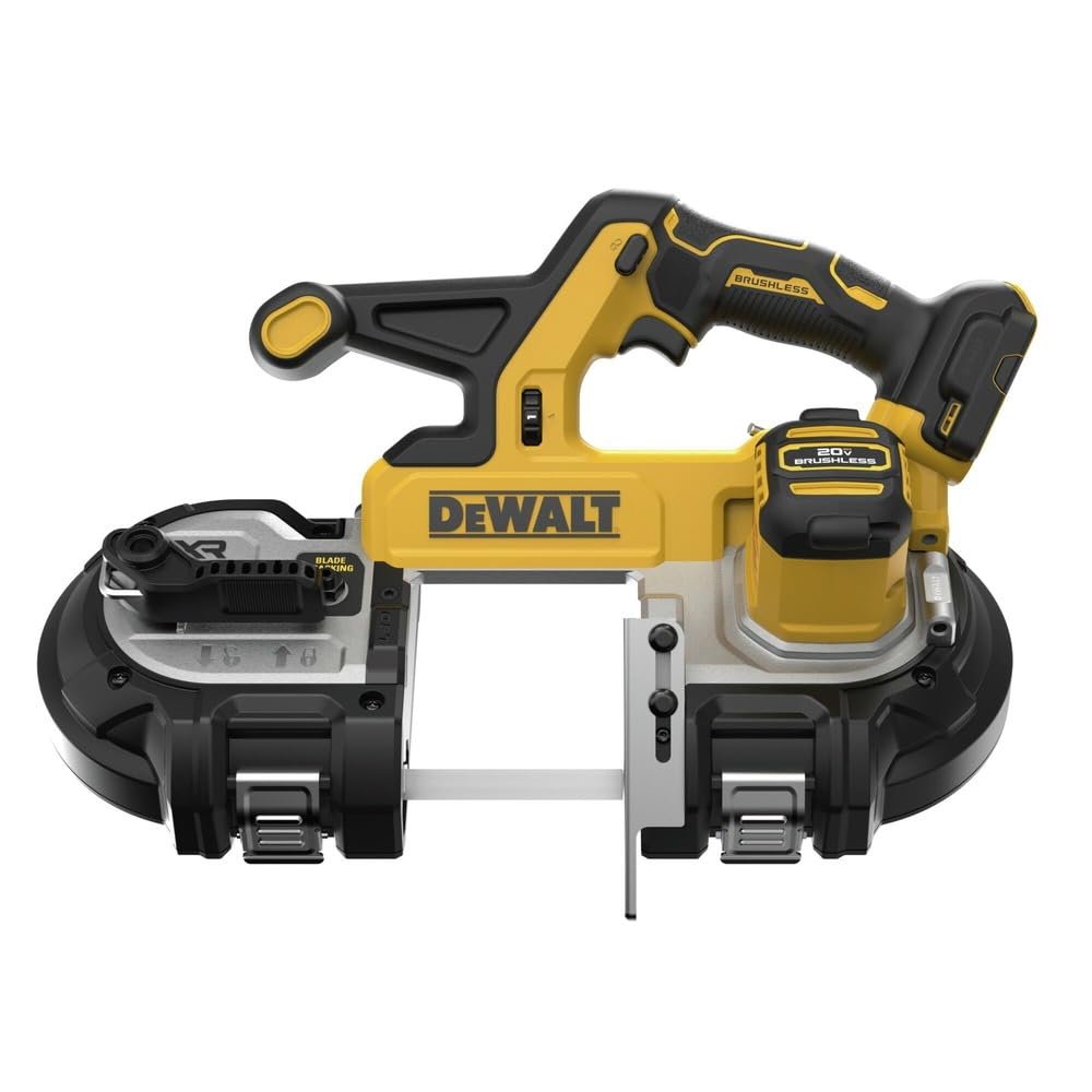DEWALT DCS378B brushless motor for efficient, reliable cuts on site.