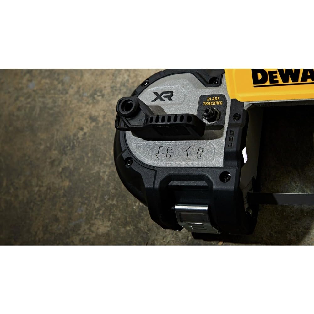 DEWALT DCS378B lanyard-ready design allows tethering for safety.