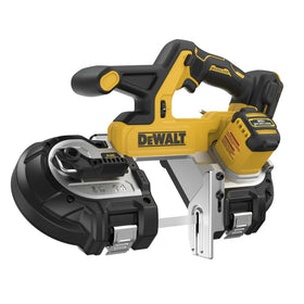 DEWALT DCS378B portable cordless bandsaw enhances maneuverability on busy job sites.