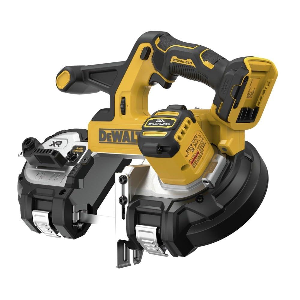 DEWALT DCS378B variable speed control supports different blade materials and applications.