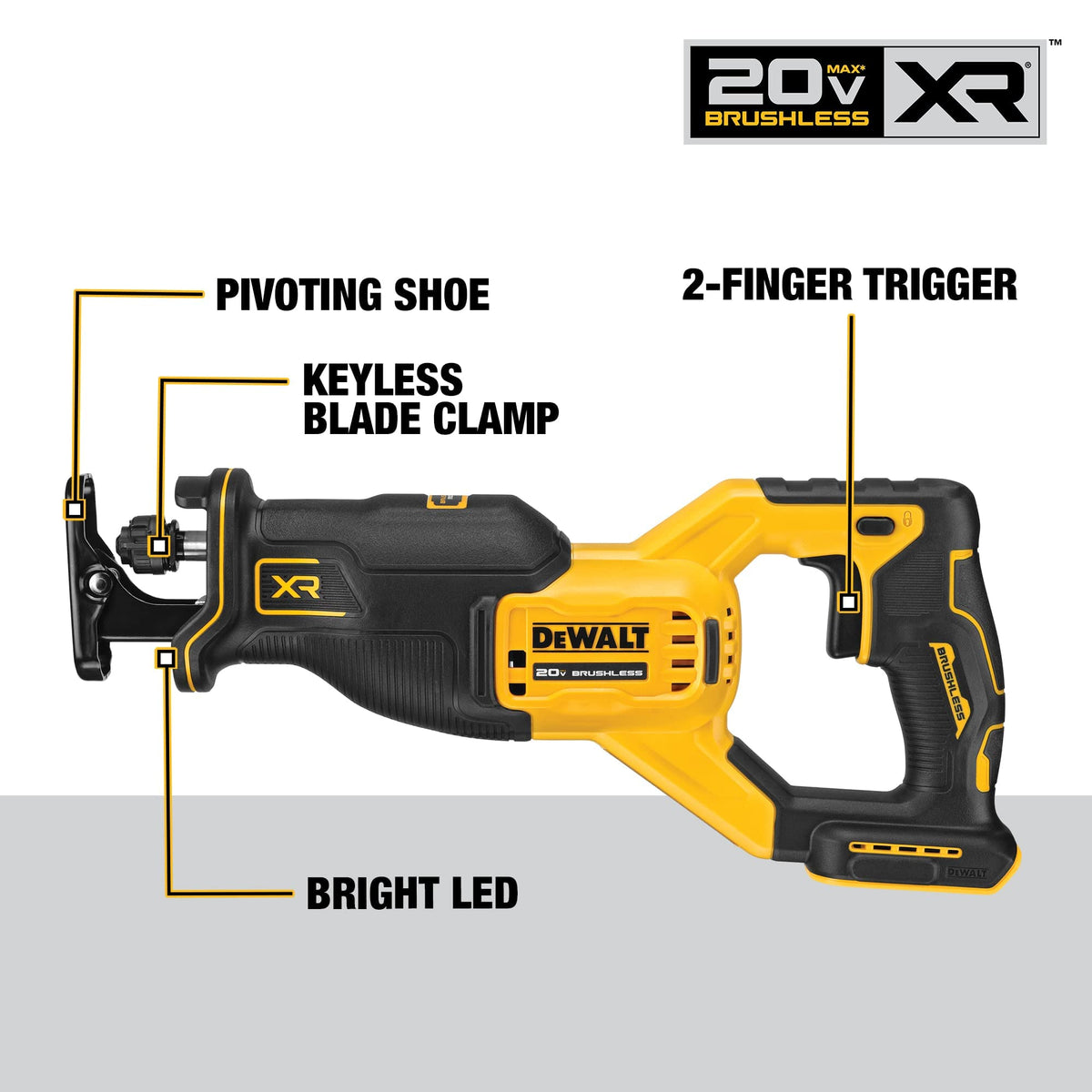 DEWALT DCS382B with brushless motor for efficient cutting on site.