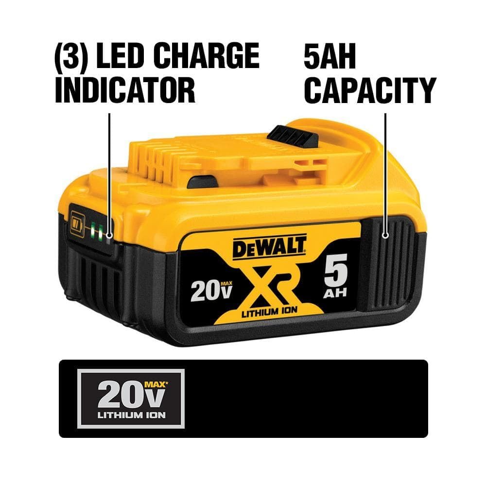 DEWALT DCS387P1 variable speed trigger enables precise cuts.