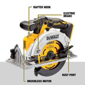 DEWALT DCS565BR lightweight side view showing maneuverability