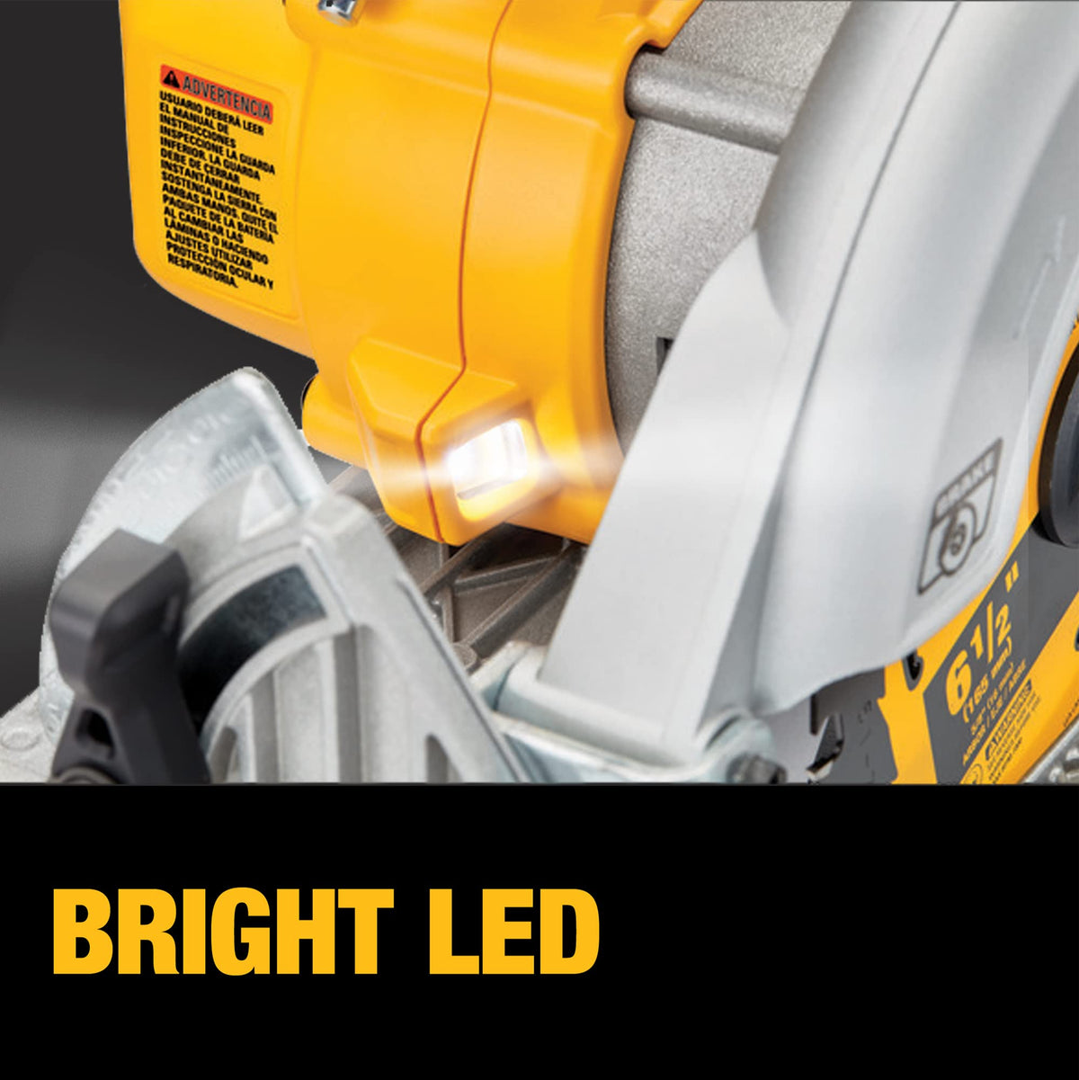 DEWALT DCS565BR rafter hook keeps the saw ready on the job