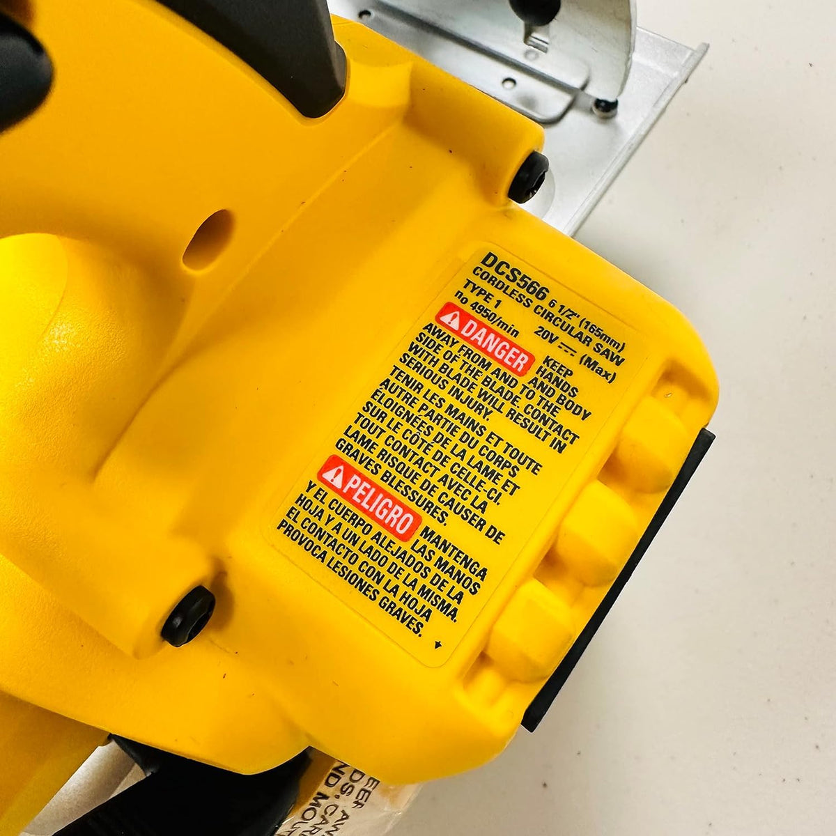 DEWALT DCS566 bare tool packaging bulk shows stock-ready option.
