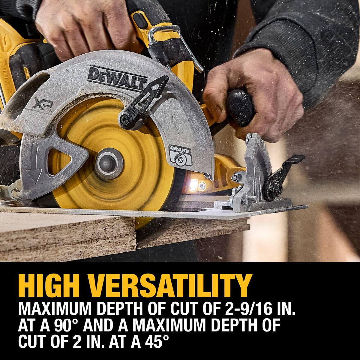 DEWALT DCS590WW1 5,500 RPM no-load for fast starts and clean finishes