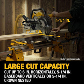 DEWALT DCS714B quick bevel adjustments save time