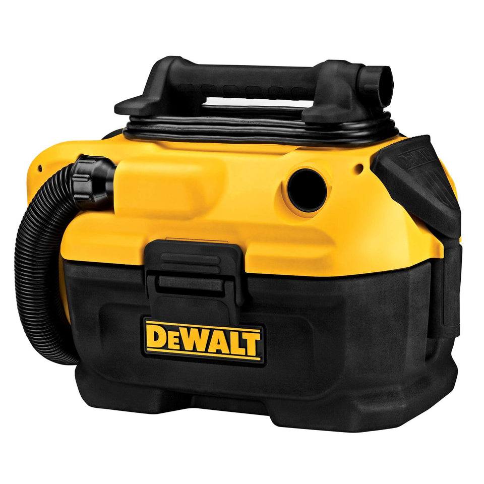DEWALT DCV581H demonstrates cordless-corded power options for flexible site cleanup
