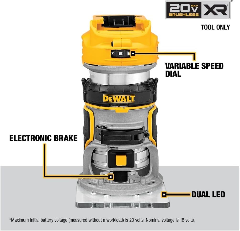 DEWALT DCW600B battery-powered performance offers cordless freedom for versatile workshop use.