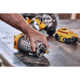 DEWALT DCW600B depth adjustment ring enables fast height changes