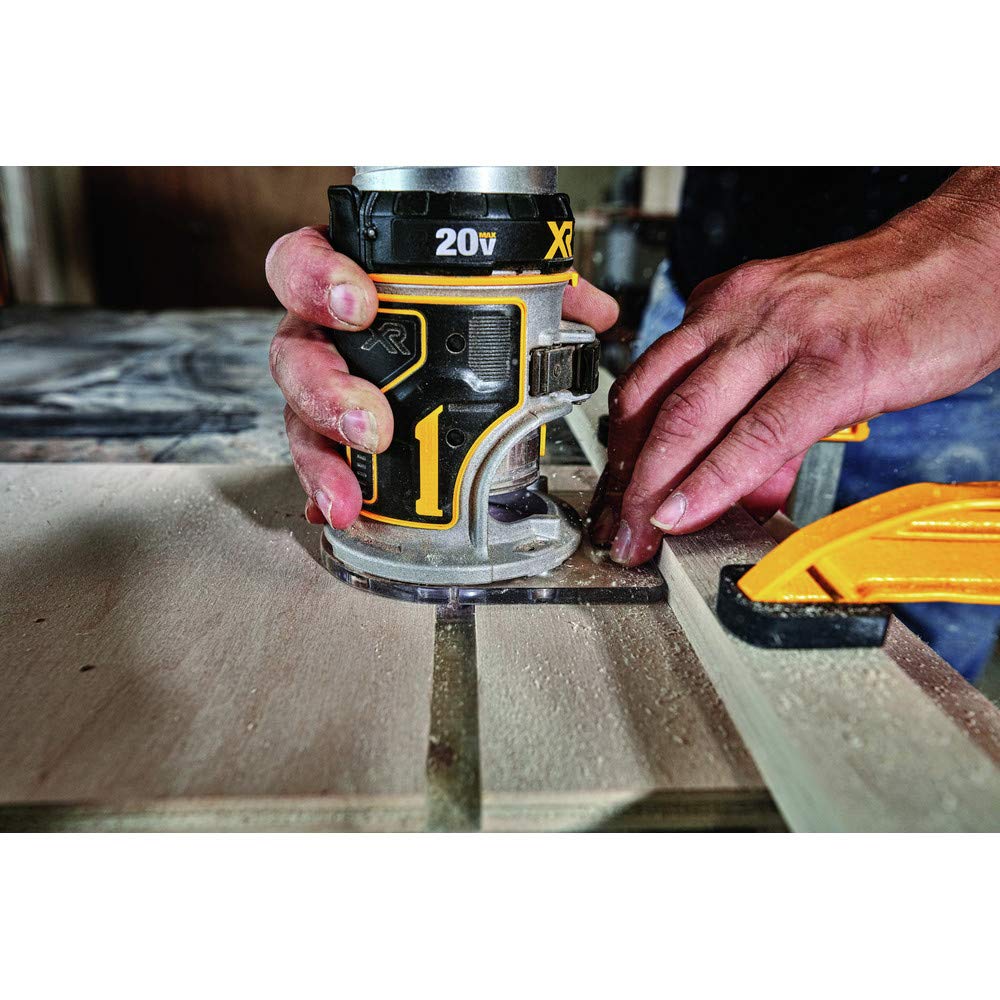 DEWALT DCW600B electronic brake stops the motor quickly