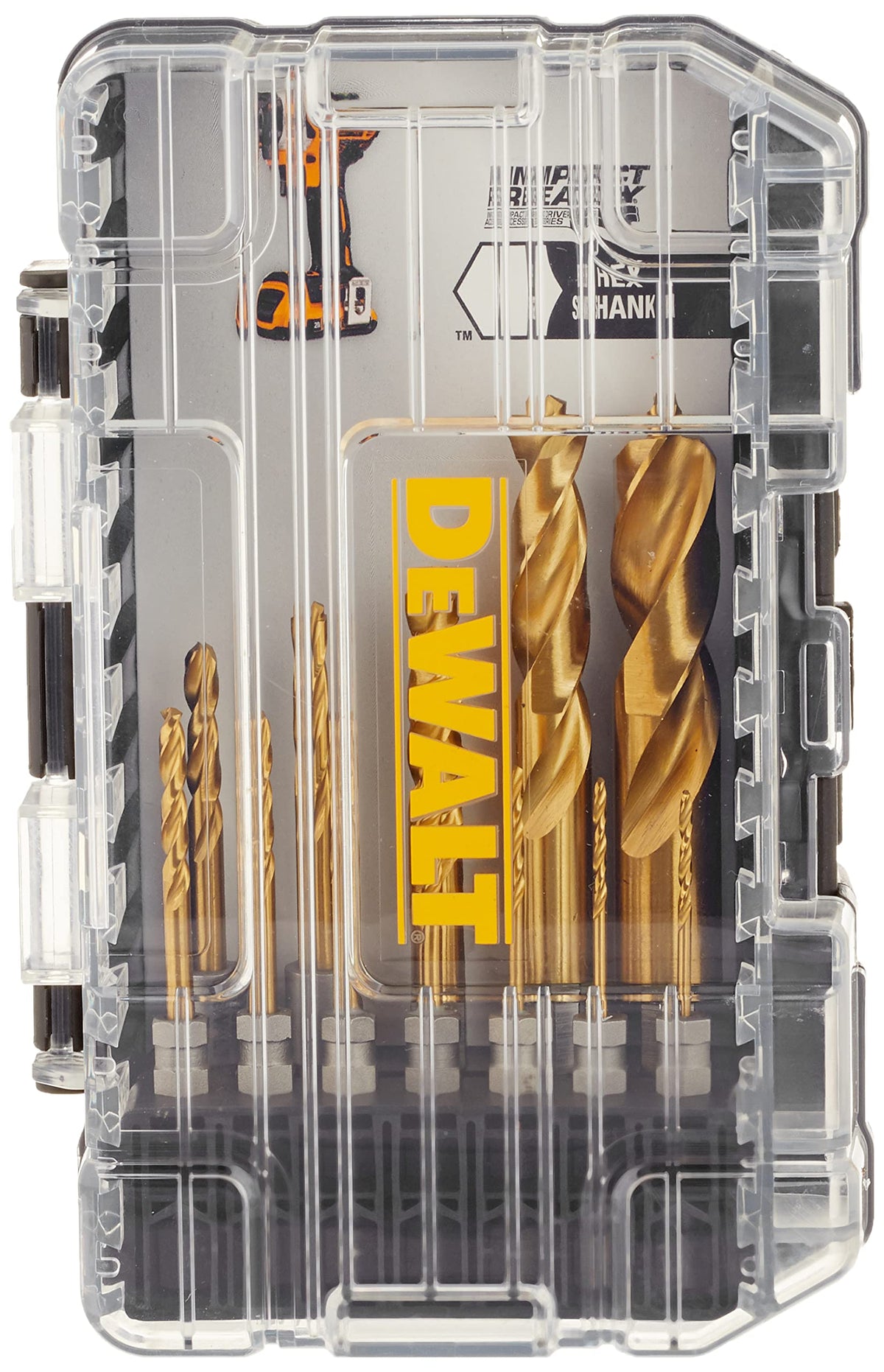 DEWALT DD5152 drill bits with optimized flute for fast chip removal and control