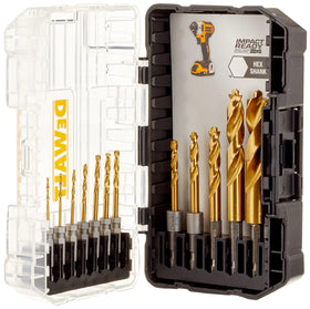 DEWALT DD5152 drill bits with titanium nitride coating for durability