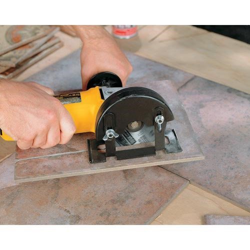 Continuous rim design enables clean cuts in brick, block, tile