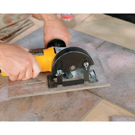 Continuous rim design enables clean cuts in brick, block, tile