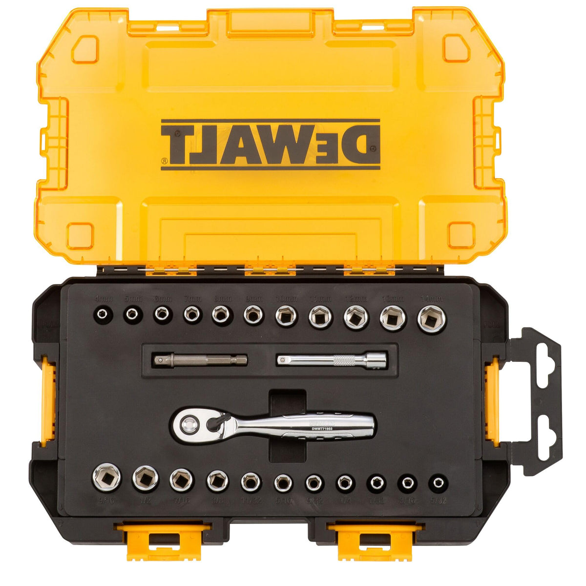 DEWALT metric sockets with DirectTorque improve grip and reduce rounding.
