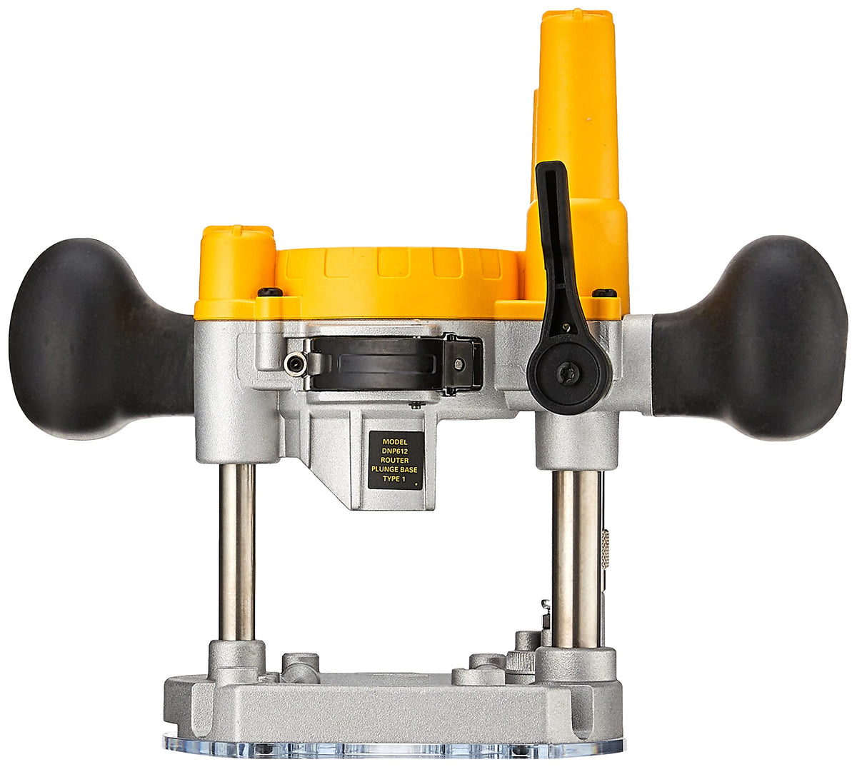 DEWALT DNP612 smooth plunge stroke with brass bushings for consistent cuts.