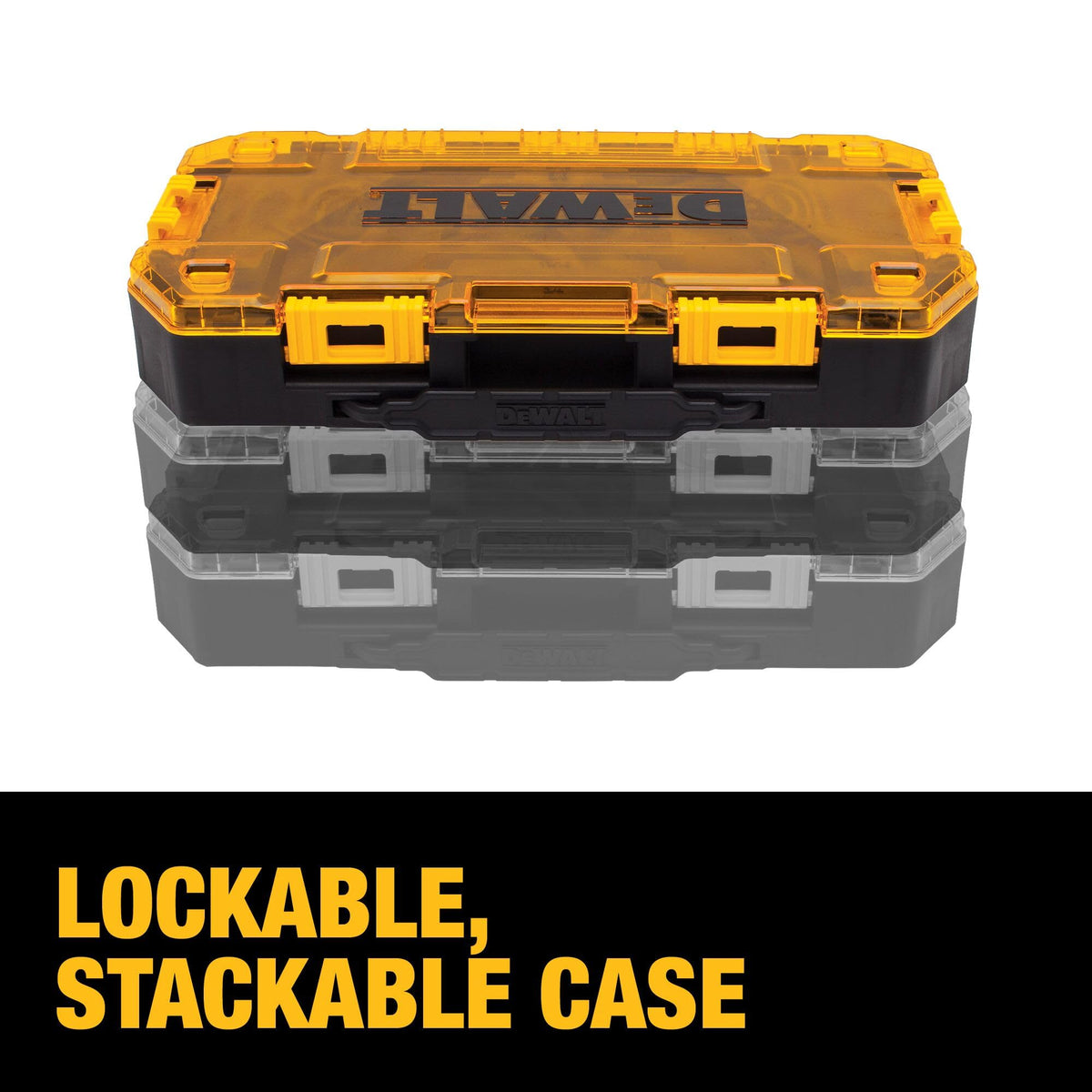 DEWALT sizes stamped on both sides for quick size identification.