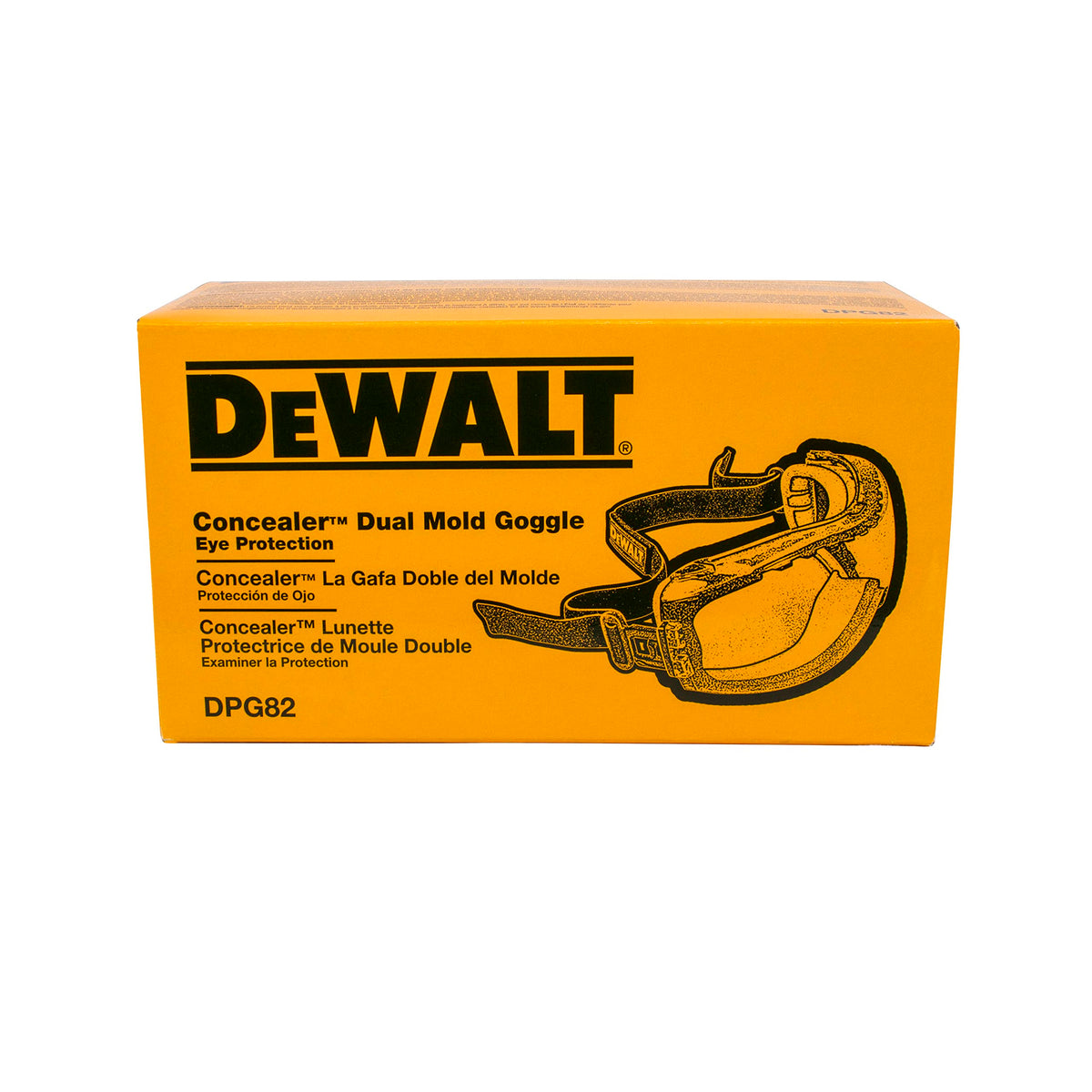 DEWALT DPG82-21C Adjustable strap and vents improve fit and breathability.