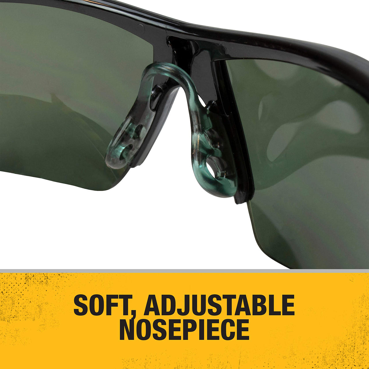 DEWALT DPG99 dual-mold rubber temples for secure all-day wear