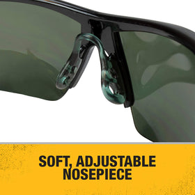 DEWALT DPG99 dual-mold rubber temples for secure all-day wear