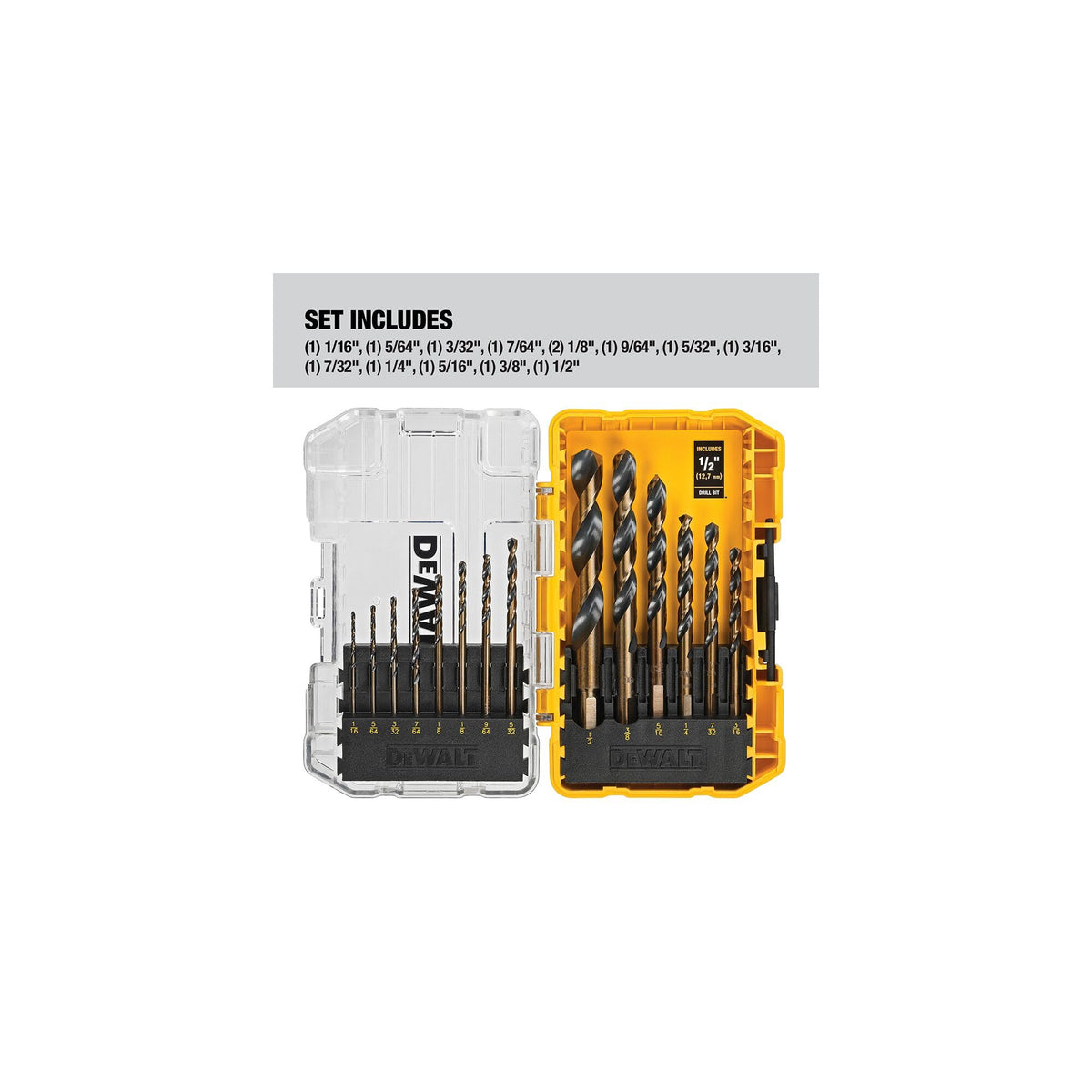 DEWALT 3-flats shank prevents spin-out for steady drilling