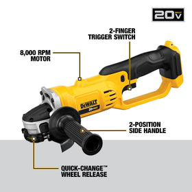 DEWALT Dual-grip trigger offers precise speed control on projects