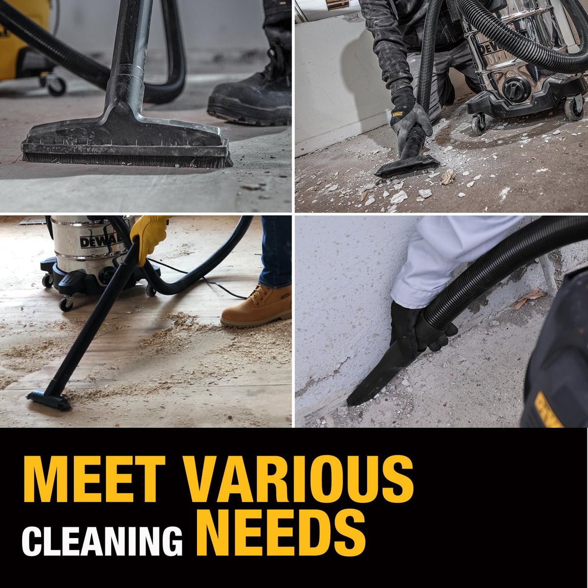 DEWALT dust bags ideal for carpentry dust and general shop cleanup.