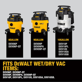 DEWALT dust bags large capacity design for quick cleanup on construction or workshop tasks.