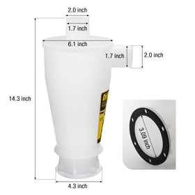 Vacuum filter protection as debris is diverted before reaching the filter