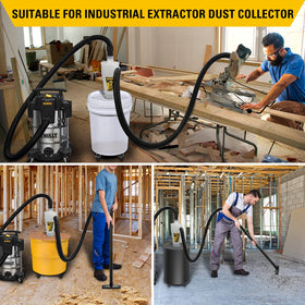 DXVCS001 handles wood dust and drywall debris with ease in workshop use