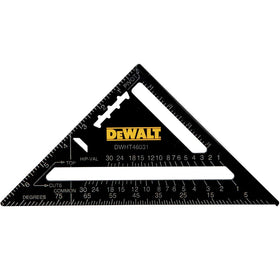 DEWALT DW SQRE QUICK front view shows a compact, durable quick square.