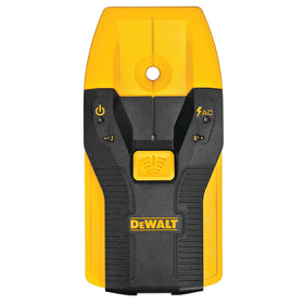 DEWALT DW0100 center-find technology marks stud centers precisely for mounting.