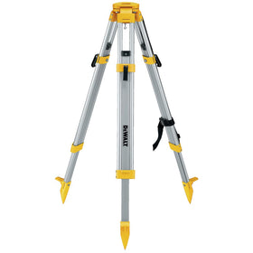 DEWALT DW0737 tripod opened to 60 inches, ideal for tall laser alignment