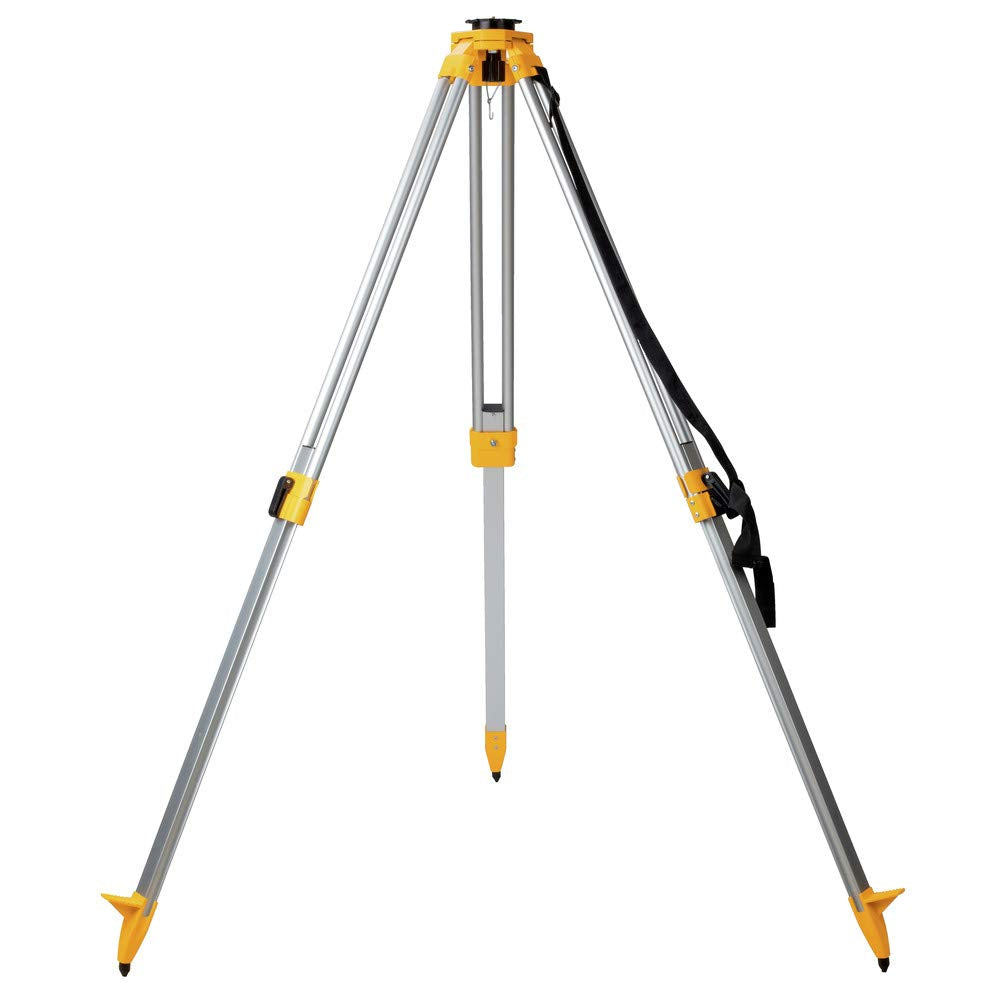 DEWALT DW0737 tripod built-in-strap for easy transport on jobsites