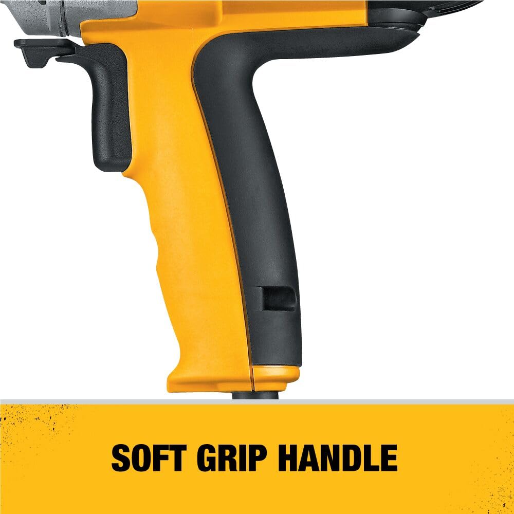 DEWALT DW130V 0-550 RPM range providing torque for drilling and mud tasks