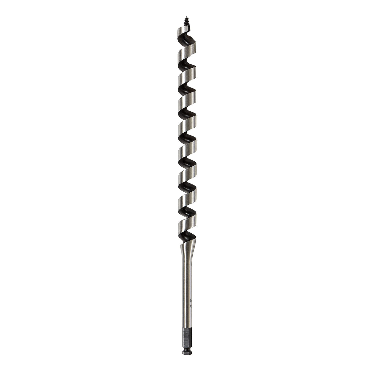 DEWALT DW1687 ship auger bit in use delivering clean holes in wood.