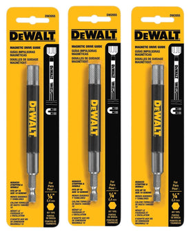 DEWALT DW2055 magnetic bit tip holder front view showing finger protection and screw hold