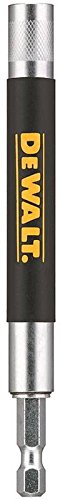DEWALT DW2055B self-retracting guide sleeve protecting fingers during screw starts