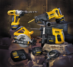 DEWALT DW2702 drive-unit closeup emphasizes durable 5/16 inch shank.