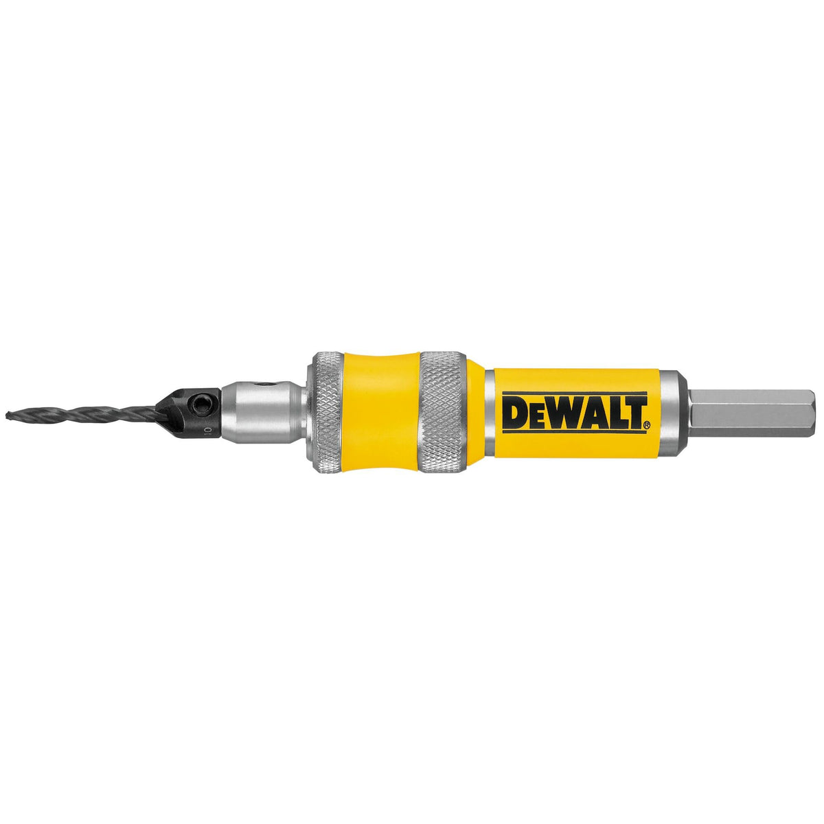 DEWALT DW2702 side view shows compact, integrated unit with all parts secured.