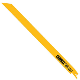 DEWALT DW4838 12-inch straight-back blade for fast metal cuts and extended life.