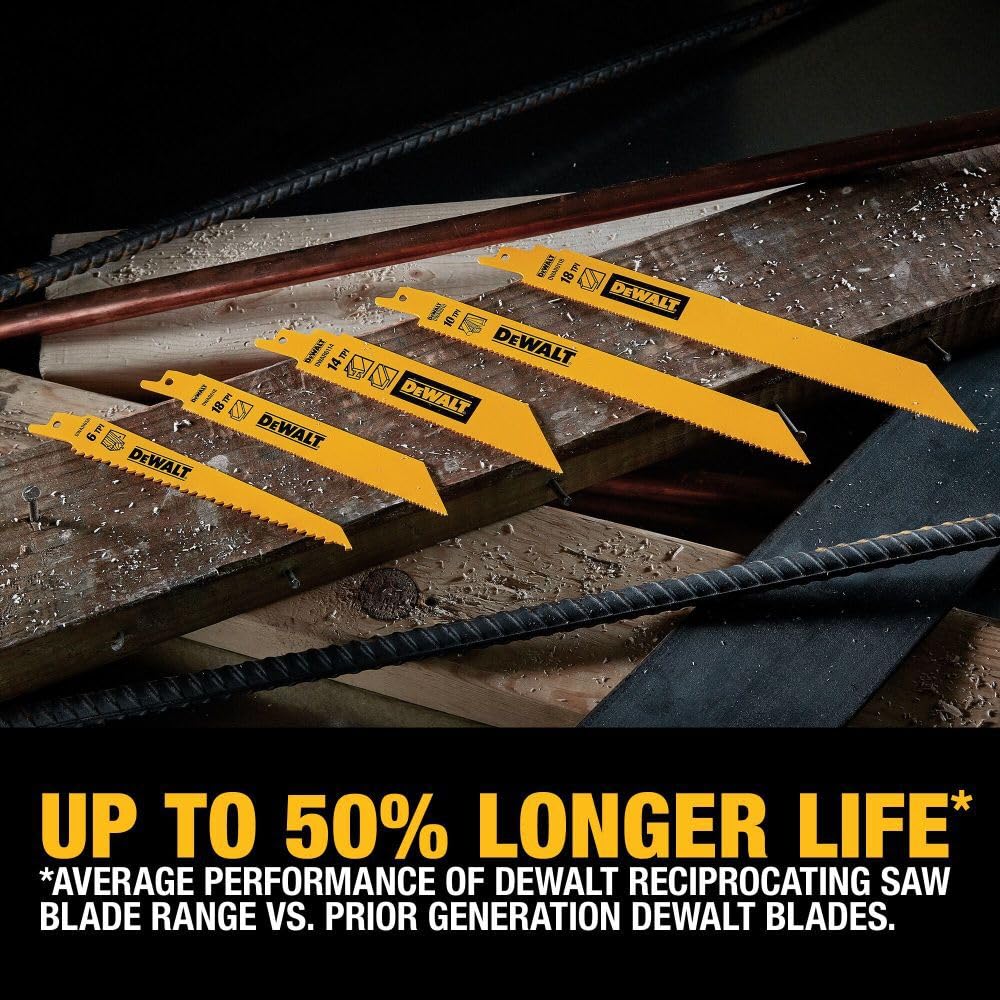 DEWALT DW4892 metal-cutting blades 6in 18-TPI for metal cutting