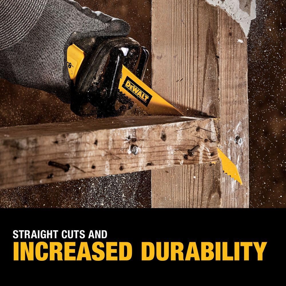 DEWALT DW4892 wood-cutting blades 6in 6-TPI for fast wood cuts