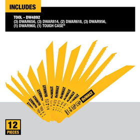 DEWALT DW4892 wood-cutting blades 9in 6-TPI for rough wood work
