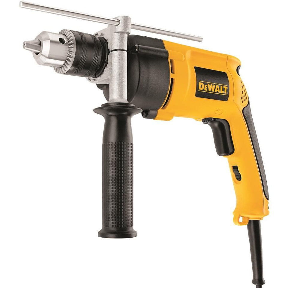 DEWALT DW511 hammer drill motor powering through materials with steady performance.