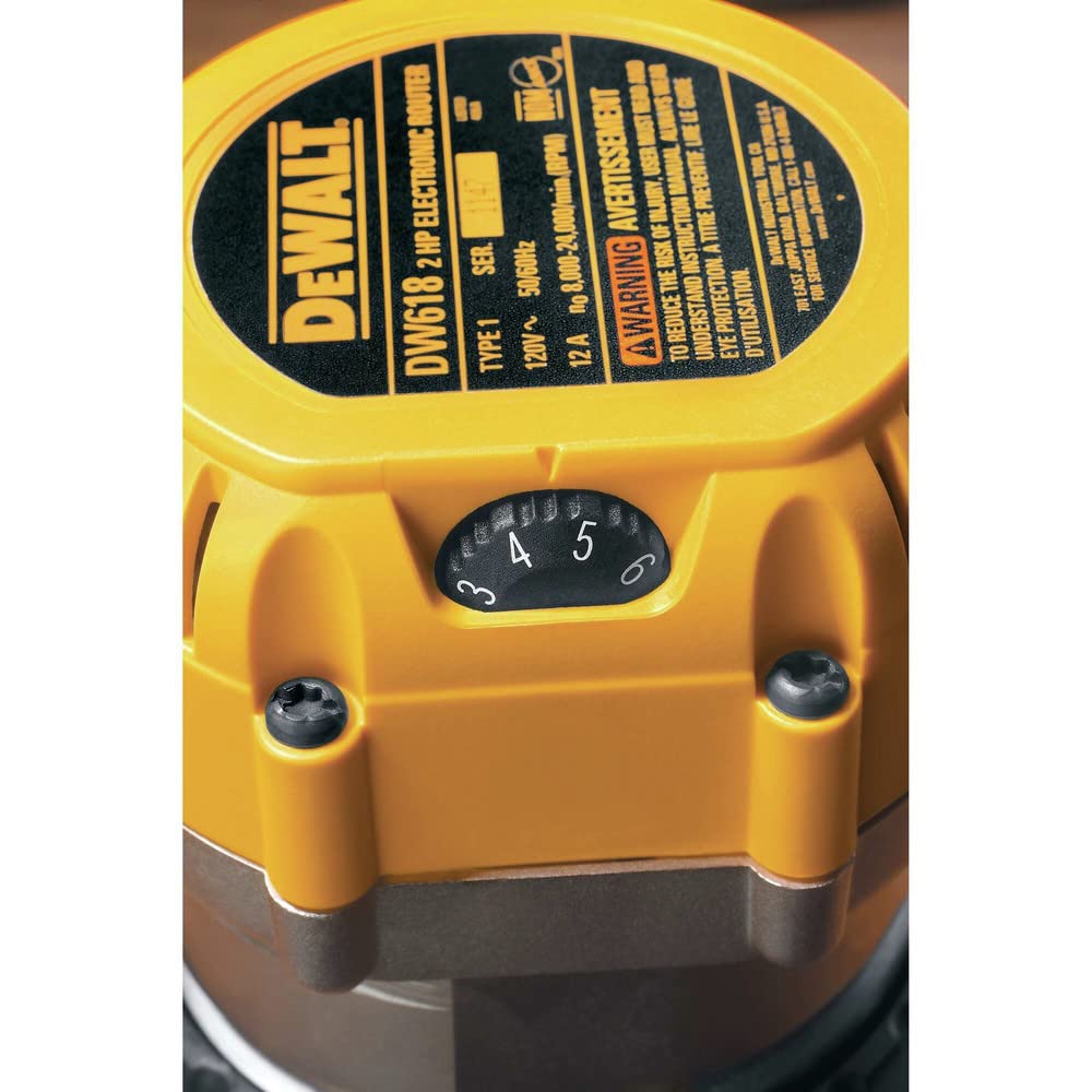 DEWALT DW618 kit includes motor pack, fixed base, collets, wrench