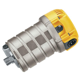 DEWALT DW618 fixed-base router side view showing balanced design for comfort