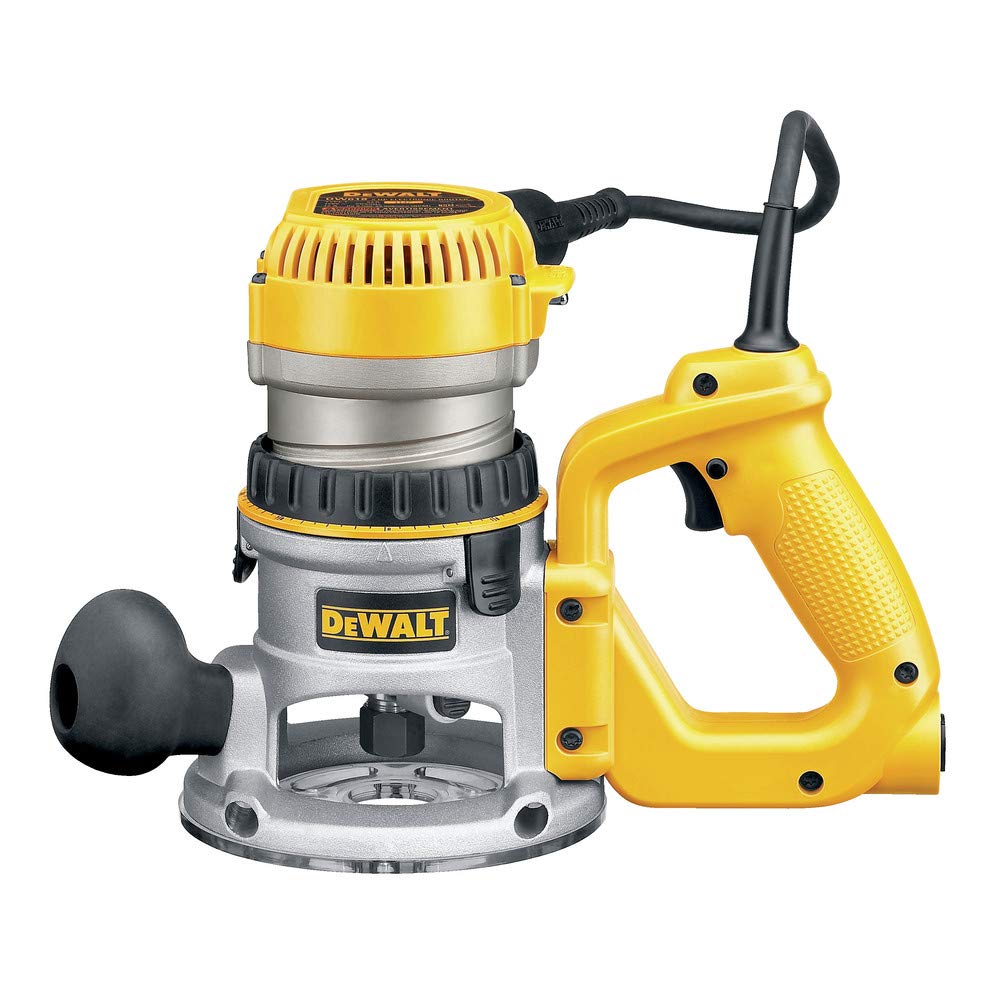 DEWALT DW618 electronic variable speed control maintains constant performance